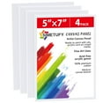 Simetufy 4 Pack 5x7 Inch Canvas Boards for Painting, Blank Canvases for