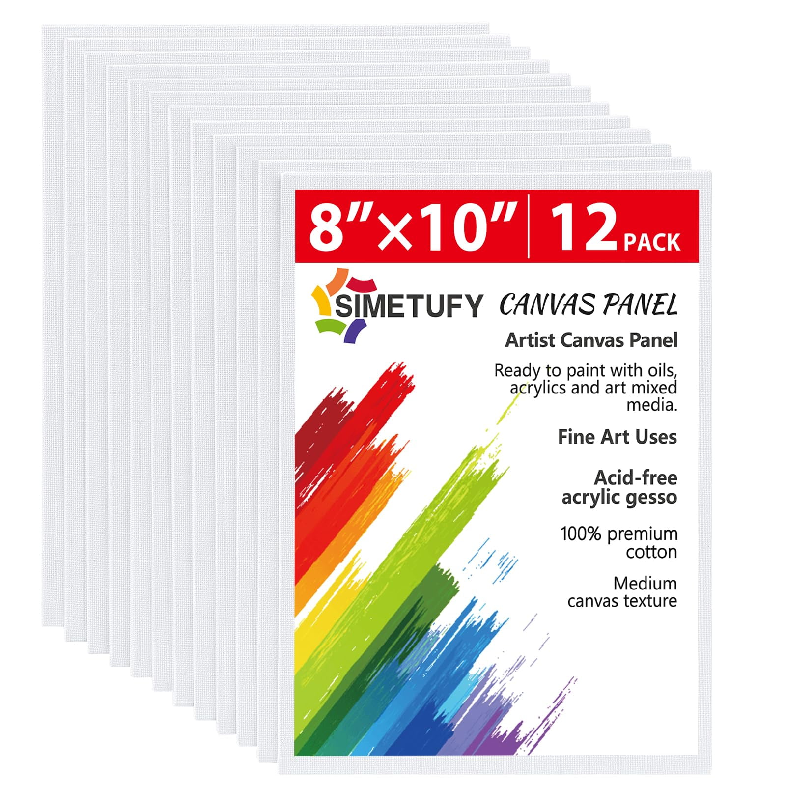 6 Toiles Repositionnables – LYONS – 16x20 Pouces – Gesso Acid Free – Lot De 3 Packs