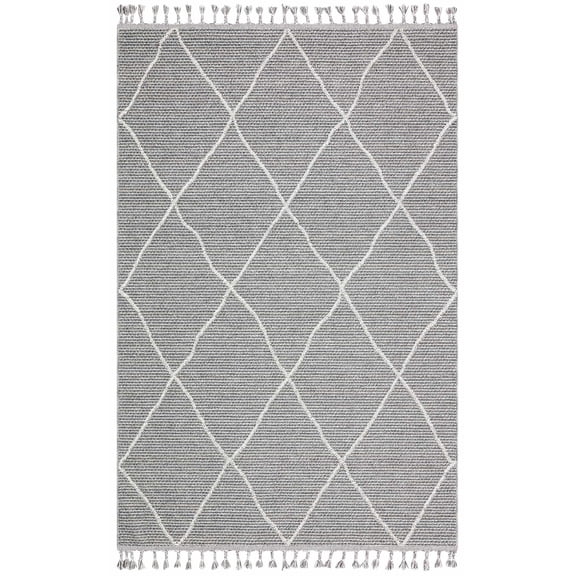 Simi Valley Grey Geometric Area Rugs for Living Room Jacquard Textured Modern Rugs Soft Geometric Rug for Bedroom Mid Century Washable Rug Non-Slip Bohemian Carpet Perfect for Dining Room Beige