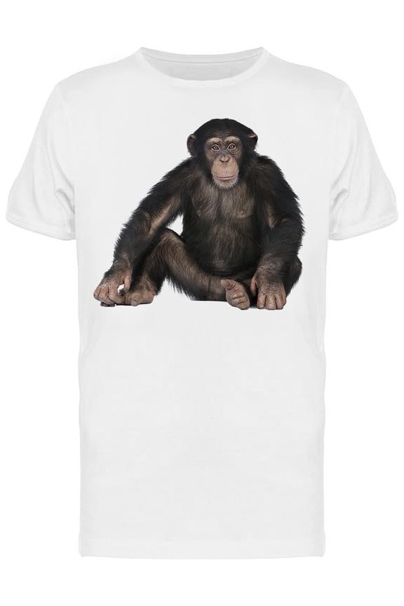 Simia Troglodytes Posing T-Shirt Men -Image by Shutterstock, Male Medium