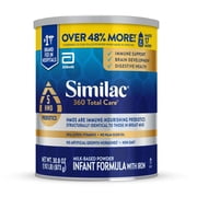 Similac 360 Total Care Baby Formula Powder, 30.8-oz Value Can