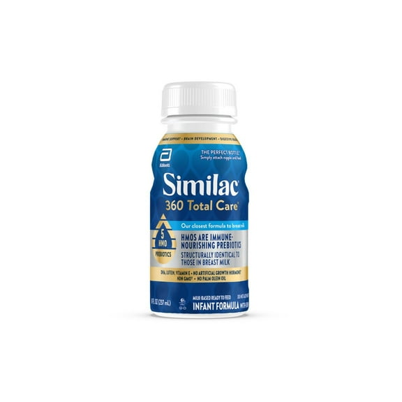 Similac 360 Total Care Ready-to-Feed Infant Formula, 8-fl-oz Bottle