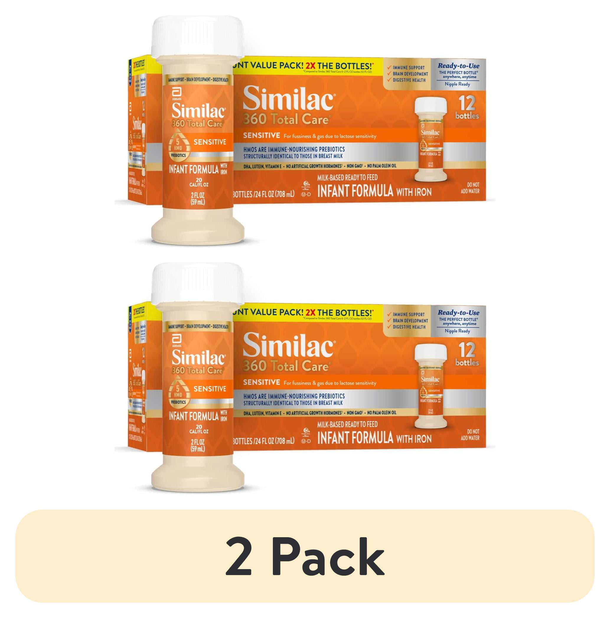 Similac 360 Total Care Sensitive Ready-to-Feed Baby Formula, 2-fl-oz Bottle, Pack of 12 Similac 360 Total Care Sensitive Ready-to-Feed Baby Formula, 2-fl-oz Bottle, Pack of 12