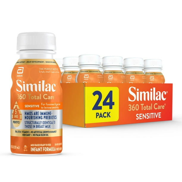 Similac 360 Total Care Sensitive Ready-to-Feed Infant Formula, 8-fl-oz ...