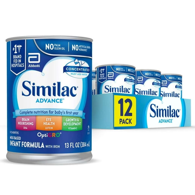Similac Advance Concentrated Liquid Baby Formula with Iron, DHA, Lutein