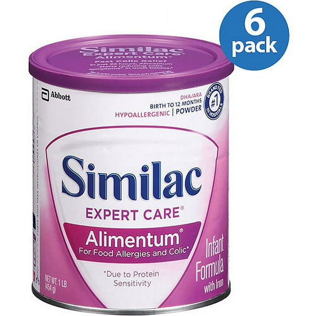 Similac Alimentum Infant Formula Powder, 1lb can, (Pack of 6)