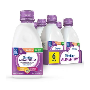 Similac Alimentum With 2'-FL HMO, Ready-to-Feed Baby Formula, 32-fl-oz Bottle, Pack of 6