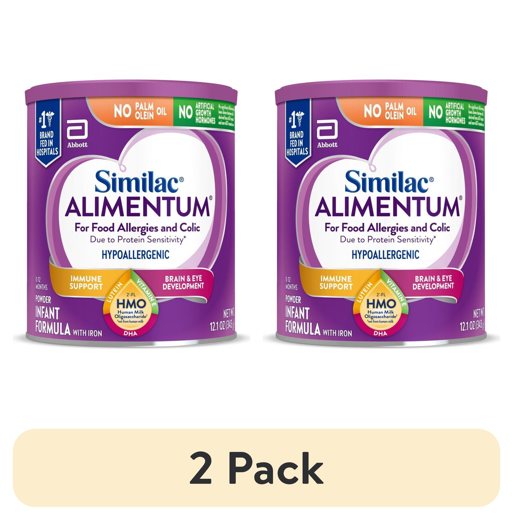 How Long Can Similac Alimentum Sit Out (2 pack) Similac Alimentum With 2'-FL HMO, Baby Formula Powder, 12.1-oz