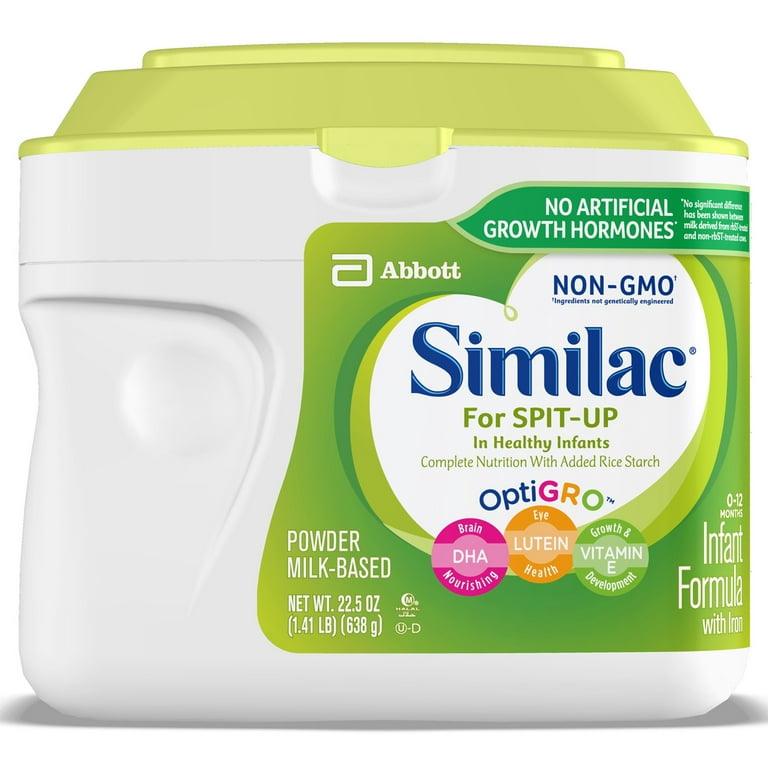 Similac For Spit-Up GMO-Free Powder Toddler Formula, 22.5 oz Tub (6) - Walmart.com Similac For Spit-Up GMO-Free Powder Toddler Formula, 22.5 oz Tub (6) - Walmart.com