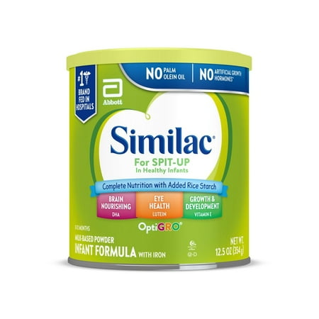 Similac For Spit-Up Infant Formula With Iron, 12.5-oz Can, Pack of 6
