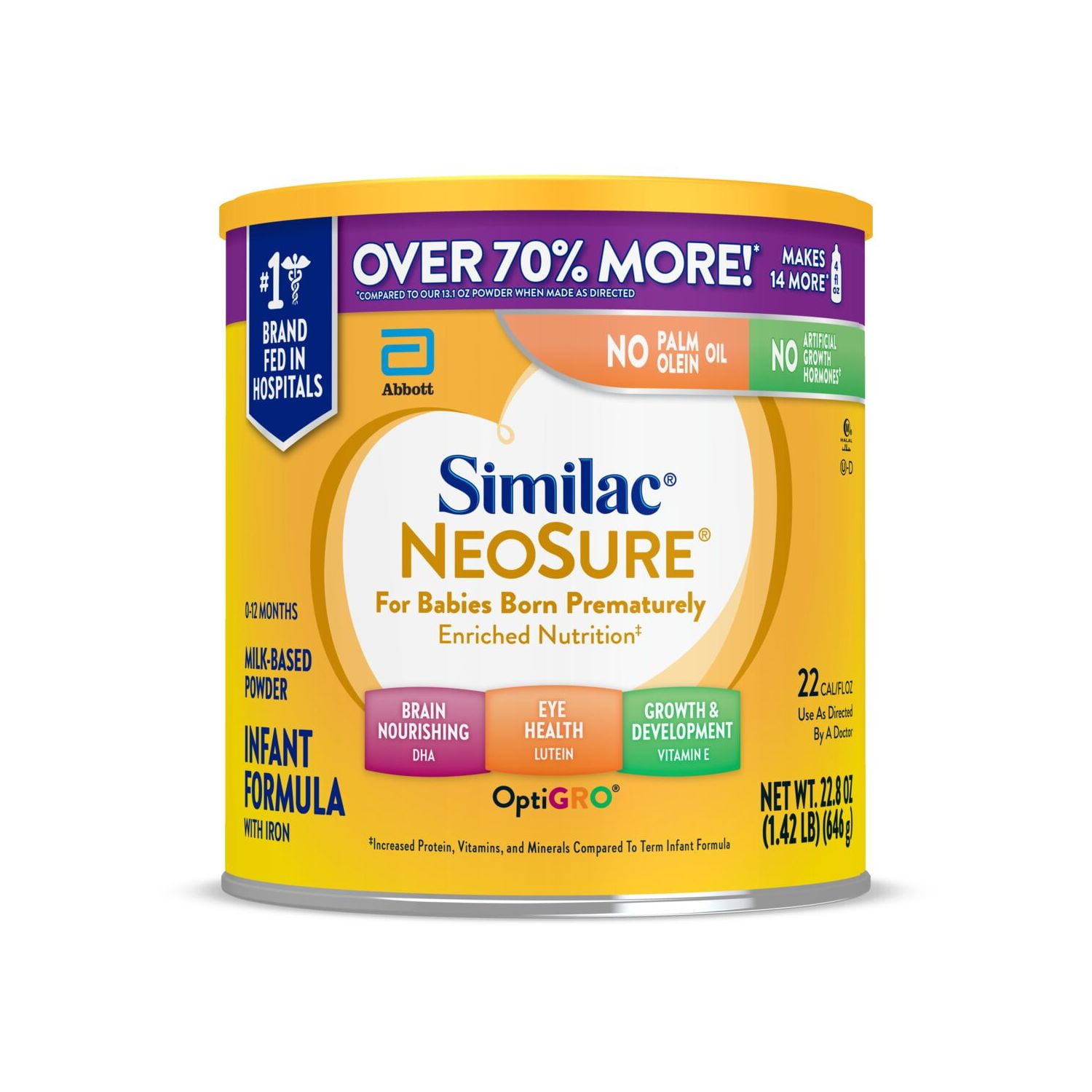 Similac NeoSure Premature Post-Discharge Baby Formula Powder, 22.8-oz Value Can
