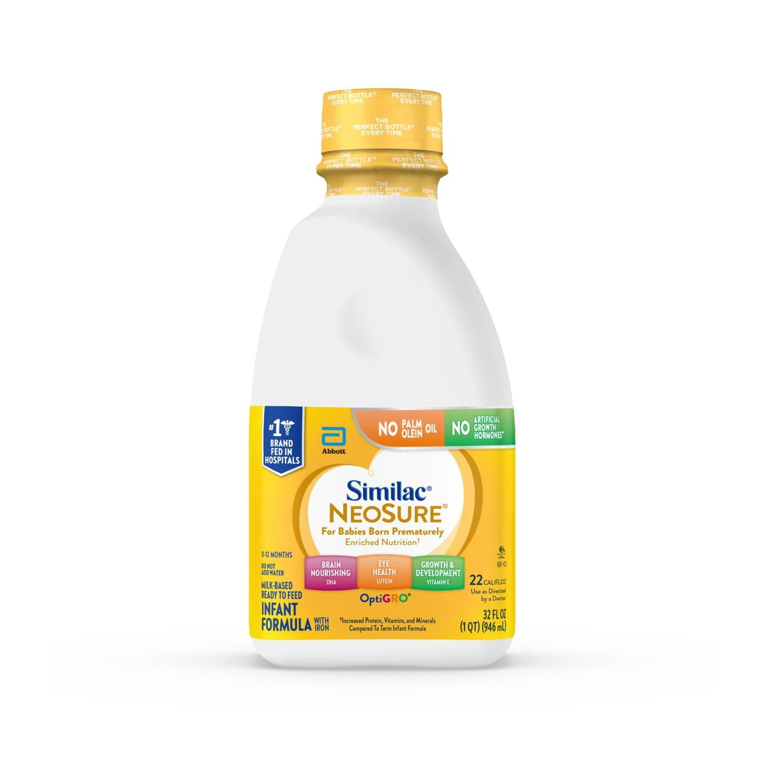 Similac NeoSure Baby Formula, Ready-to-Feed, 32-fl-oz Bottle