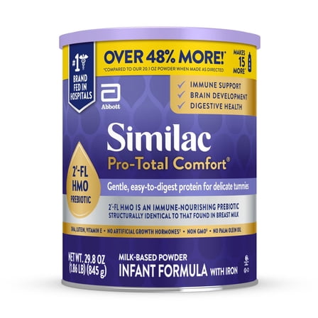 Similac Pro-Total Comfort Powder Baby Formula, 29.8-oz Value Can