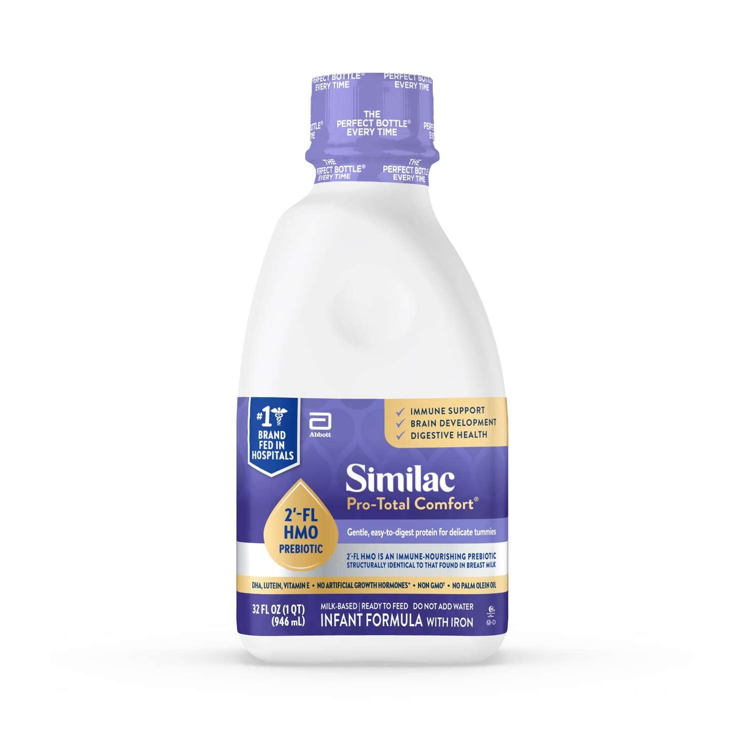 Similac Pro-Total Comfort Ready-to-Feed Baby Formula, 32-fl-oz Bottle