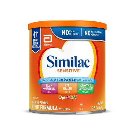 Similac Sensitive Powder Baby Formula, 12.5-oz Can