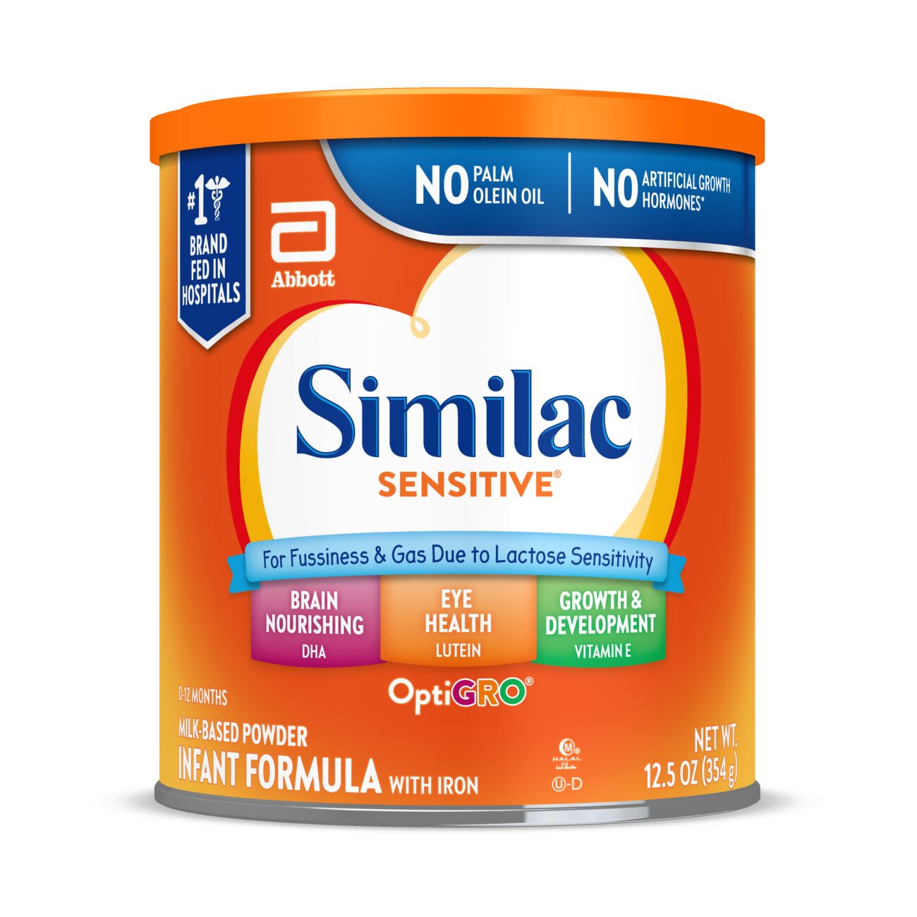 Similac Sensitive Powder Baby Formula, 12.5-oz Can - image 1 of 15