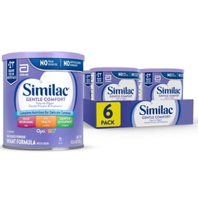 Similac Gentle Comfort Powder Baby Formula, 12.6-oz Can, Pack of 6