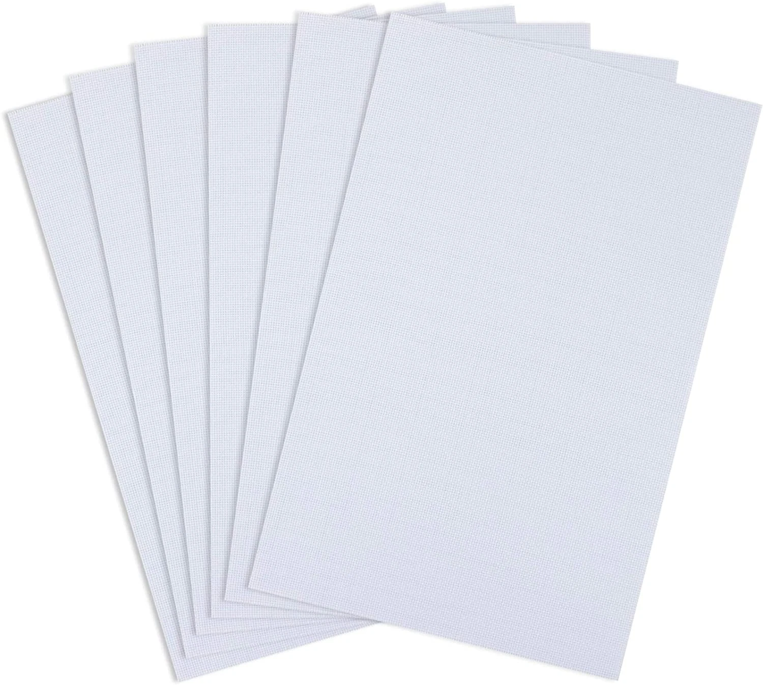 Similane 6 Pieces Aida Cloth 14 Count Cross Stitch Fabric, White, 12 By 18-Inch