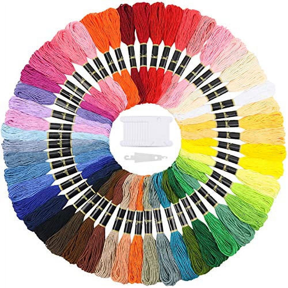 Dido Multicolor Cotton Embroidery Threads Floss Set Handicraft DIY Soft  Colorfast Sewing Skeins Wristband Crafting 7.5 Meters Green 8 Colors