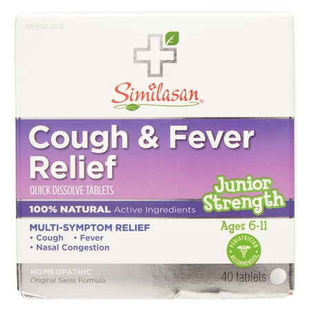 Similasan Junior Cough & Fever Relief, 40 Ct