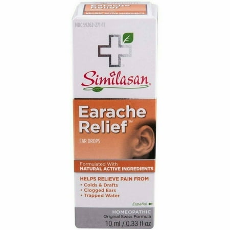 Similisan Homeopathic Natural Earache Pain Relief Ear Drop, 0.33oz, 3-Pack