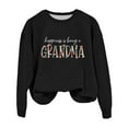 thumbnail image 1 of Simin Sweatshirt for Women, Grandma Sweatshirt for Women Fall Crew Neck Sweatshirts No Hood Happiness Is Being A Grandma, Black XL Women's blended hoodie, 1 of 3