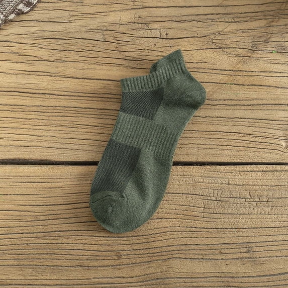 Siminsem 10 Pairs Men's Thin Breathable Cotton Socks Low Cut Moisture Wicking Sweat Absorbing Casual Summer Socks Shallow Mouth Invisible Liners for Sneakers Loafers, JN, A
