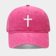 thumbnail image 1 of Siminsem 4th of July American Flag Hat Vintage Distressed Cotton Dad Hat Baseball Cap USA Adjustable Patriotic Hat for Men Women Retro Washed 6 Panel Unstructure, Hot Pink, One Size, 1 of 5