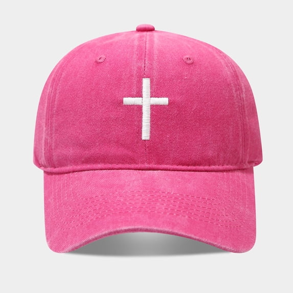 Siminsem 4th of July American Flag Hat Vintage Distressed Cotton Dad Hat Baseball Cap USA Adjustable Patriotic Hat for Men Women Retro Washed 6 Panel Unstructure, Hot Pink, One Size