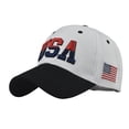 thumbnail image 1 of Siminsem America 250 Hat Printed Adjustable Baseball Cap for Men Women, Items Under 10 Dollars, White, One Size, Corduroy, 1 of 3