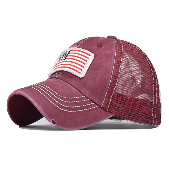 Siminsem America 250 Hat Trucker Cap for Men Women, Commemorative Hat, Red, One Size, Polyester