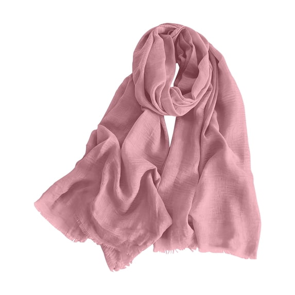 Siminsem Dark Purple Hydrangea Scarf for Women, Soft Boho Fringe Shawl Lightweight Ladies Spring Scarves, Dressy Travel Wrap for Evening Party & Gift, Light Pink, One Size