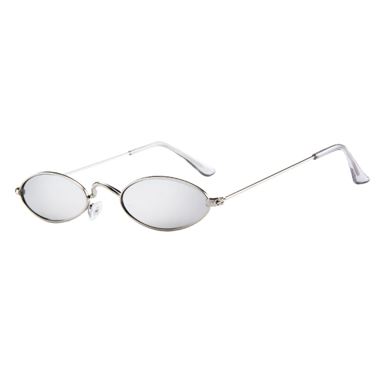 Siminsem Fashion Retro Small Oval Sunglasses for Men Women  display picture 1