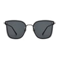 thumbnail image 1 of Siminsem Fashion Round Polarized Gradient Sunglasses for Men Women Under $8 UV400 Double Bridge Frame Anti Slip Rubber Temples Great for Travel Shopping Outdoors, 1 of 5