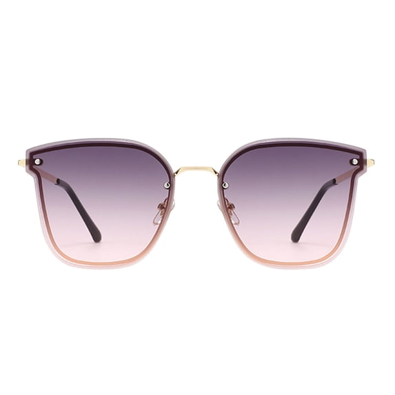 Siminsem Fashion Round Polarized Gradient Sunglasses for Men Women Under $8 UV400 Double Bridge Frame Anti Slip Rubber Temples Great for Travel Shopping Outdoors