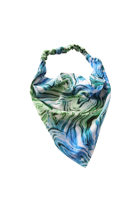 Floral Hair Bandanas for Women, Soft Chiffon Triangle Head Kerchief with Ties, Bohemian Bandana Print Hair Scarf for Workout Yoga Daily Wear, E, One Size