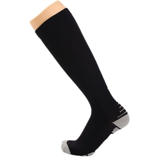 Siminsem Graduated Compression Socks for Women & Men, 20-30mmHg Knee High Sports Running Socks with Arrow Pattern, Moisture Wicking for Athletic Performance and Recovery