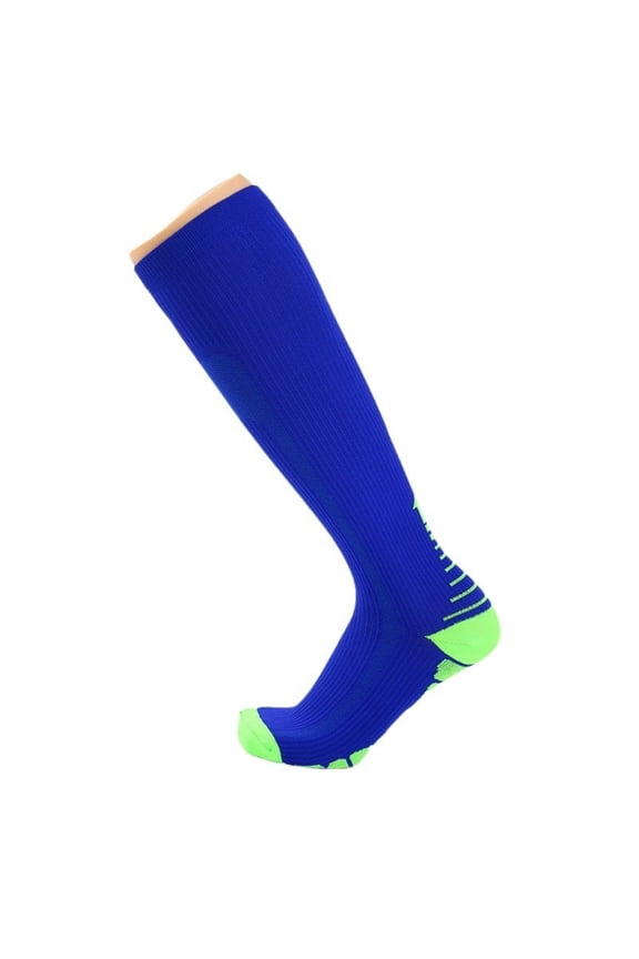 Graduated Compression Socks for Women & Men, 20-30mmHg Knee High Sports Running Socks with Arrow Pattern, Moisture Wicking for Athletic Performance and Recovery