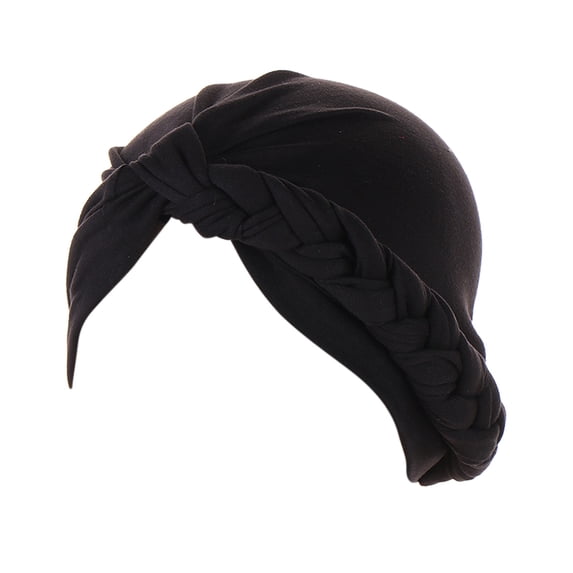 Siminsem Head Hat Cap Ethnic Bohemian Cover Wrap Turban for Ladies Under $8 Multicolor Side Braid Hijab Hat Color Baotou Muslim Hat Soft Stretchy Daily Turban Headwear for Women