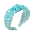 thumbnail image 1 of Siminsem Knot Glitter Headband Soft Elastic Headband for Women and Girls Under $8 Sparkly Sequined Knotted Hair Hoop Bar for Stage Singing Dance Party Performance Costume Accessories, 1 of 4
