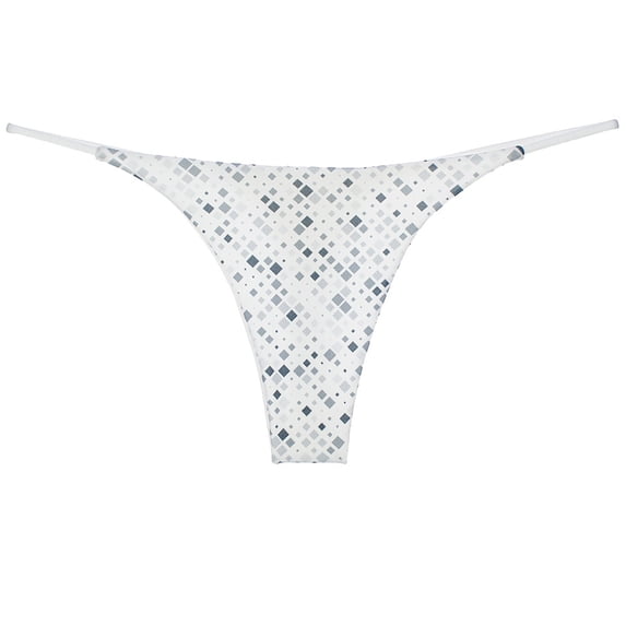 Siminsem Low Rise Seamless Thong for Women Double Layer Cotton Crotch No Show Panties Breathable Stretchy Underwear with V-Waistband Multipack S-XL, Bronze,XL