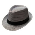 thumbnail image 1 of Siminsem Men Women Retro Jazz Hat British Style Wide Brim Sun Hat for Travel Beach Outdoor UPF Summer Fedora with Adjustable Fit Unisex, 1 of 3
