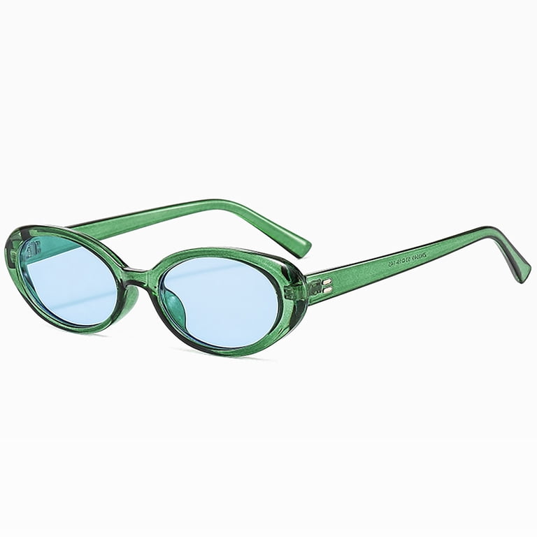 Siminsem Oval Frame Sunglasses, Fashionable Small Gradient  display picture 1