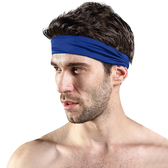 Siminsem Running Headband Non Slip Workout Sweatbands Under $5 Adjustable Sports Headbands Sweat Wicking Quick Dry Elastic Hair Band for Men Women Gym Yoga Cycling Tennis Hiking
