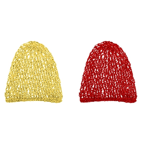 Siminsem Soft Hairnet Hair A 2Pc Mesh Hair Net Soft Rayon Knit Hat Sleeping Crochet Hairnet Long Hair Net