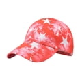 thumbnail image 1 of Siminsem Star Printed Outdoor Personality Baseball Cap for Men Women Under $8 Breathable American Style Cap with Star Pattern Lightweight Mesh Ventilation Adjustable Snapback Hat for Running Hiking, 1 of 5