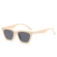 thumbnail image 1 of Siminsem Statement Wide Temple Sunglasses, Vintage Square Mirrored Lens Glasses, UV Protection Summer Shades for Women European American Style, Grey, One Size, 1 of 5