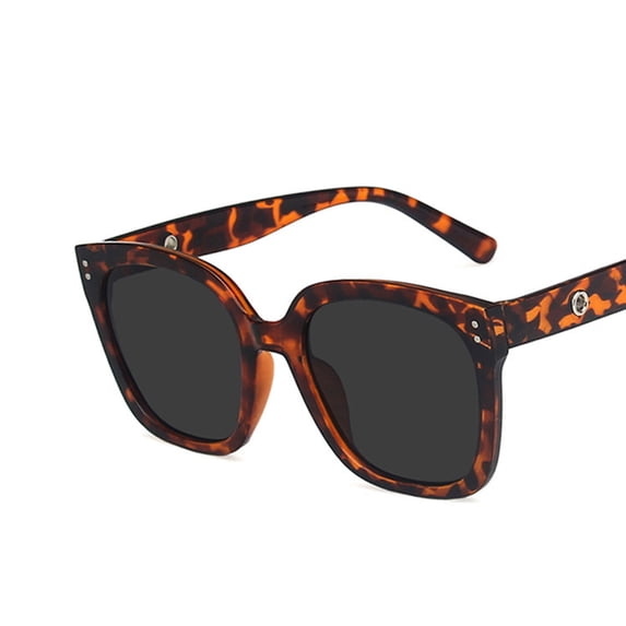 Siminsem Trendy Retro Sunglasses for Unisex, Candy Colored Vintage Frame Shades, UV Protection Lightweight Eyewear for Daily Driving, Brown, One Size
