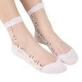 thumbnail image 1 of Siminsem Unisex 1 Pair Warm Soft Embroidered Mesh Sport Socks Under $5 Medium Length Casual Crew Socks for Men Women Breathable Cotton Blend Athletic Stockings for Everyday Wear, 1 of 4