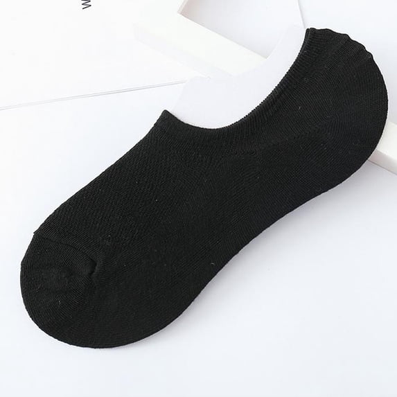Siminsem Unisex Comfortable Pure Color Cotton Sock Slippers Short Ankle Socks Under $5 Soft Breathable Indoor House Slippers with Non-Slip Grippers for Home